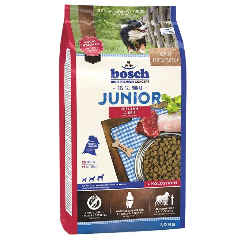 Bosch Junior с Ягненком и Рисом для щенков