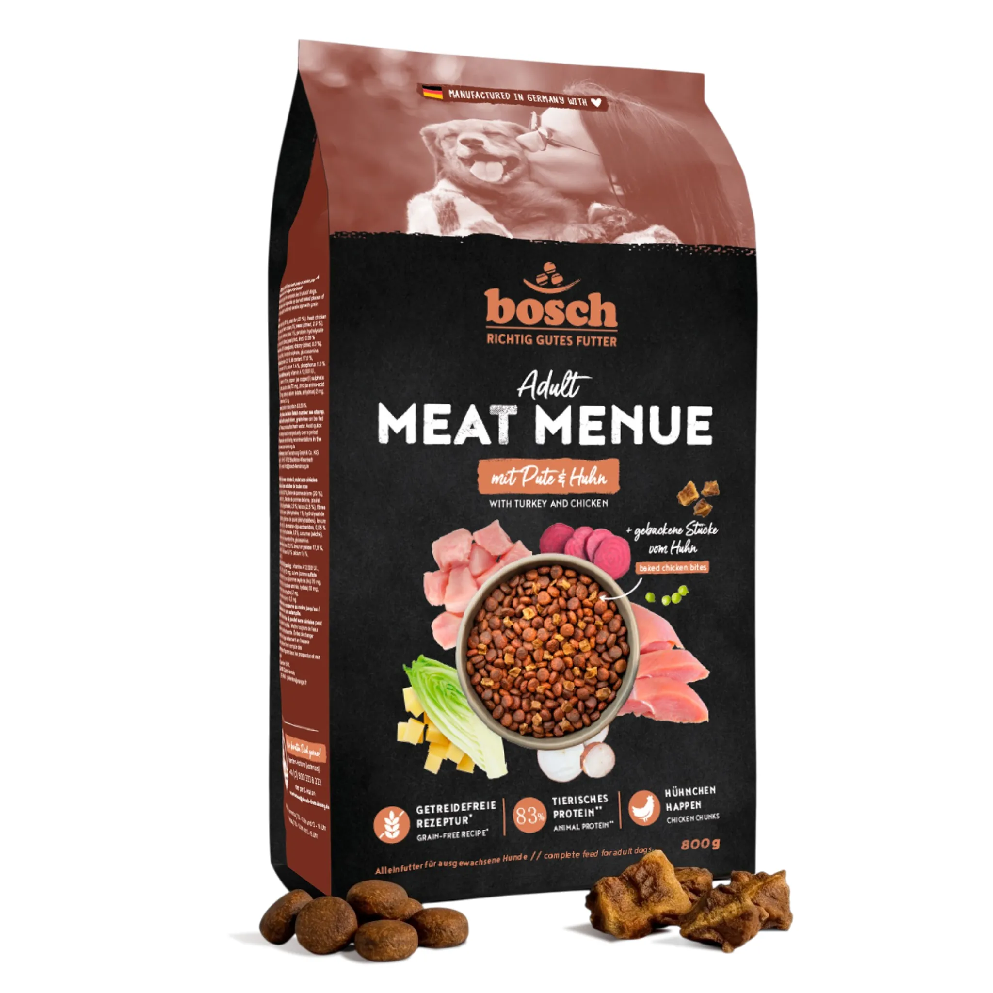 Bosch MEAT MENUE Adult с индейкой и курицей
