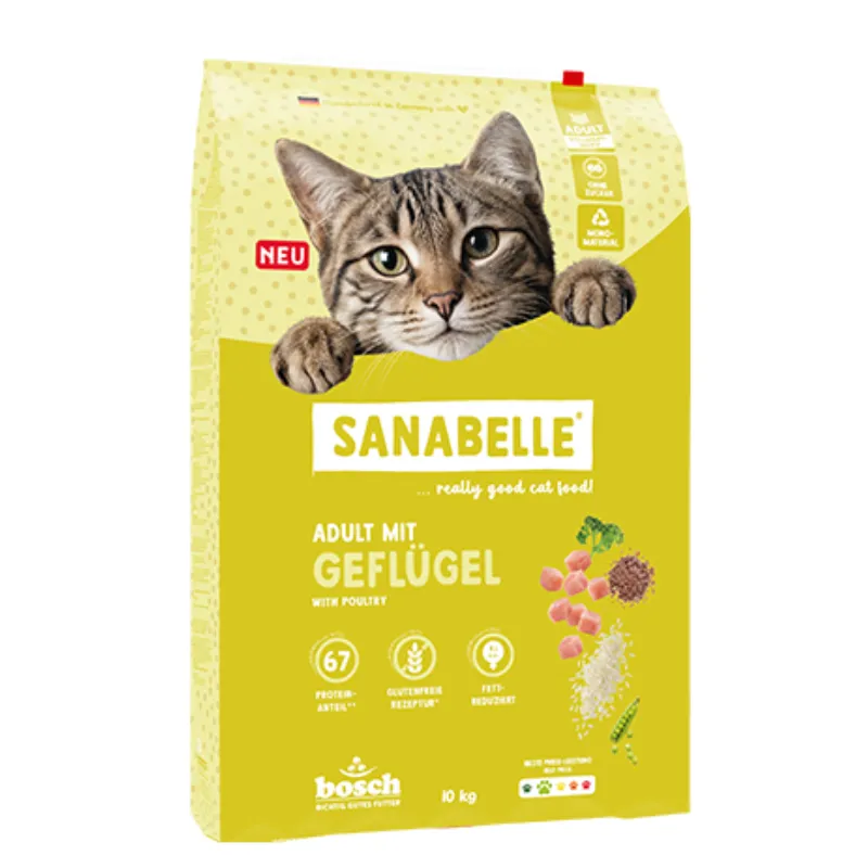 Sanabelle Classic Adult с домашней птицей (10 кг)