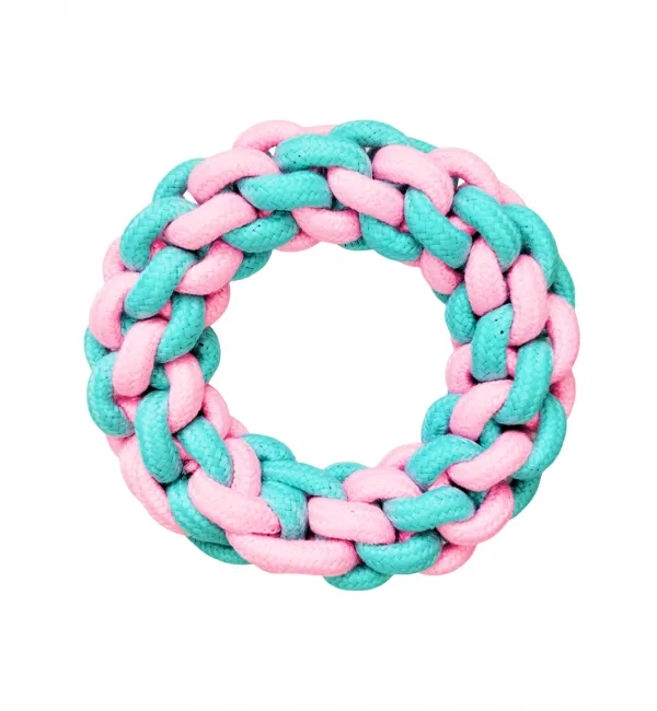 Игрушка для собак "Кольцо плетеное из веревки"