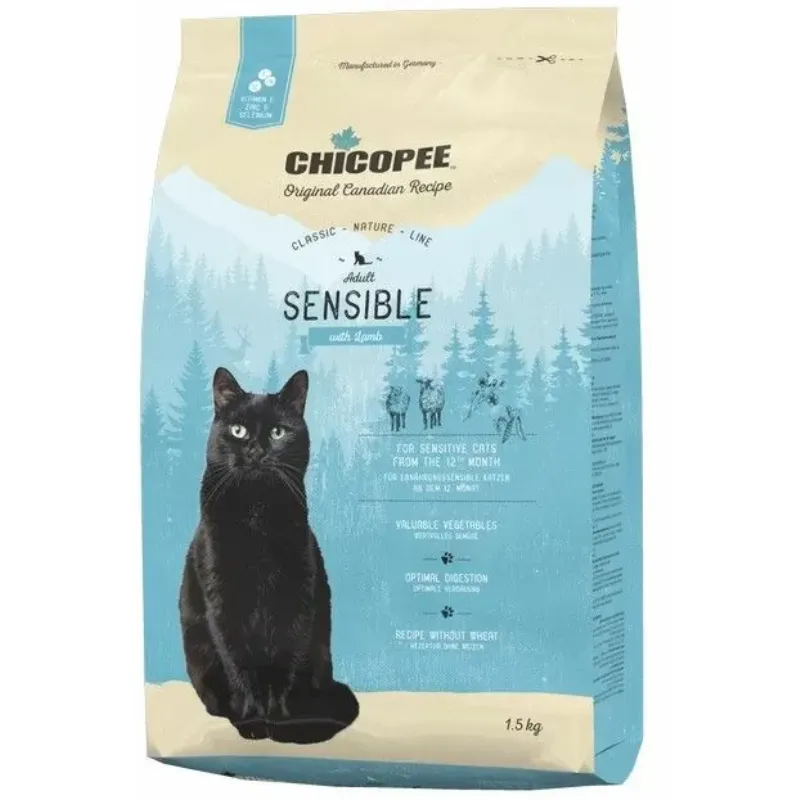 Chicopee CNL Sensible (Чикопи Сенсебл с ягненком) Гипоаллергенный корм для котов