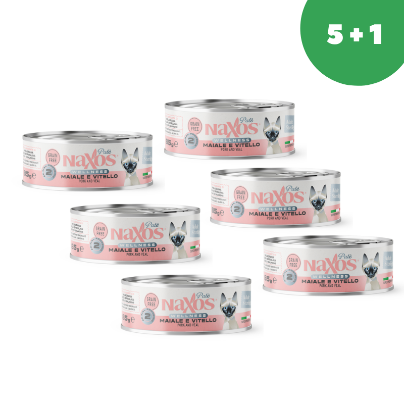 Naxos Эдалт паштет из Свинины и Телятины 85гр*6шт