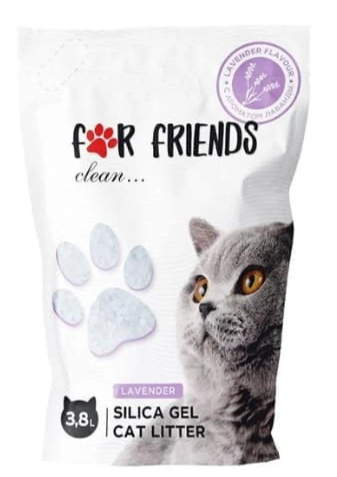 Наполнитель For Friends силикагелевый с ароматом лаванды