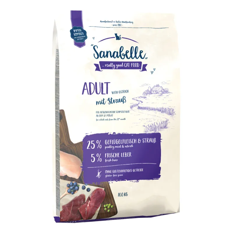 Sanabelle Adult with ostrich (Санабелль Эдалт со страусом) - корм для кошек