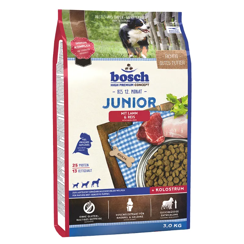 Bosch Junior с Ягненком и Рисом для щенков