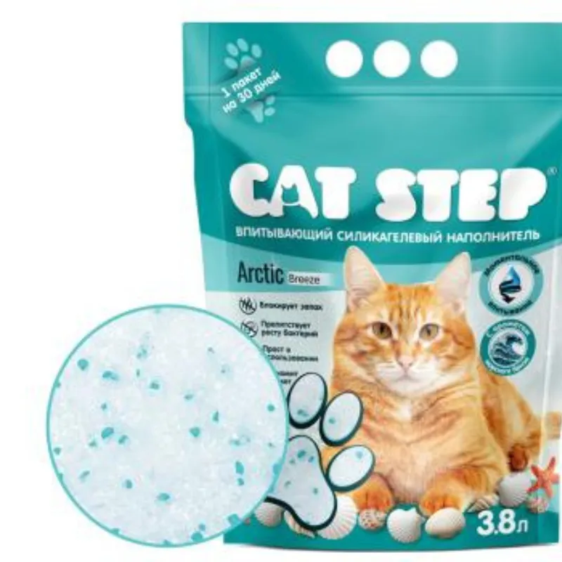 Cat Step Arctic Breeze Силикагелевый наполнитель